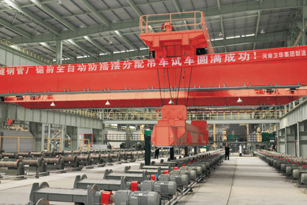 Intelligent Steel-Pipe Distribution Overhead Crane